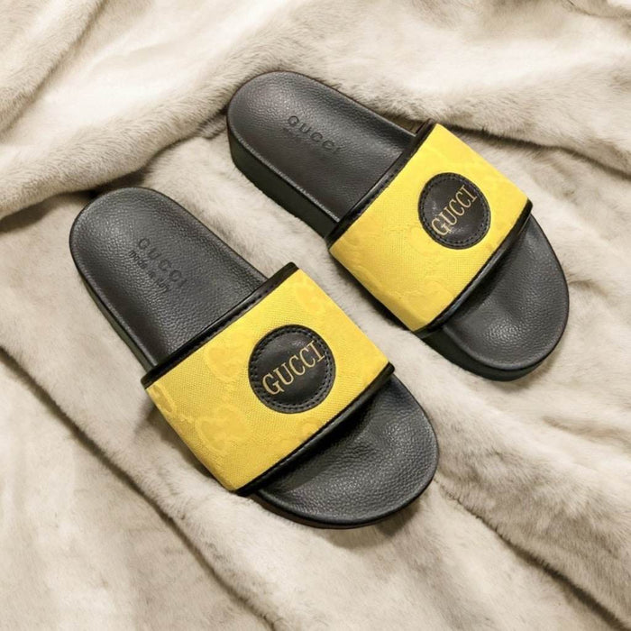 stylish Leather Beach Gold Slippers - Dubai Offers Today