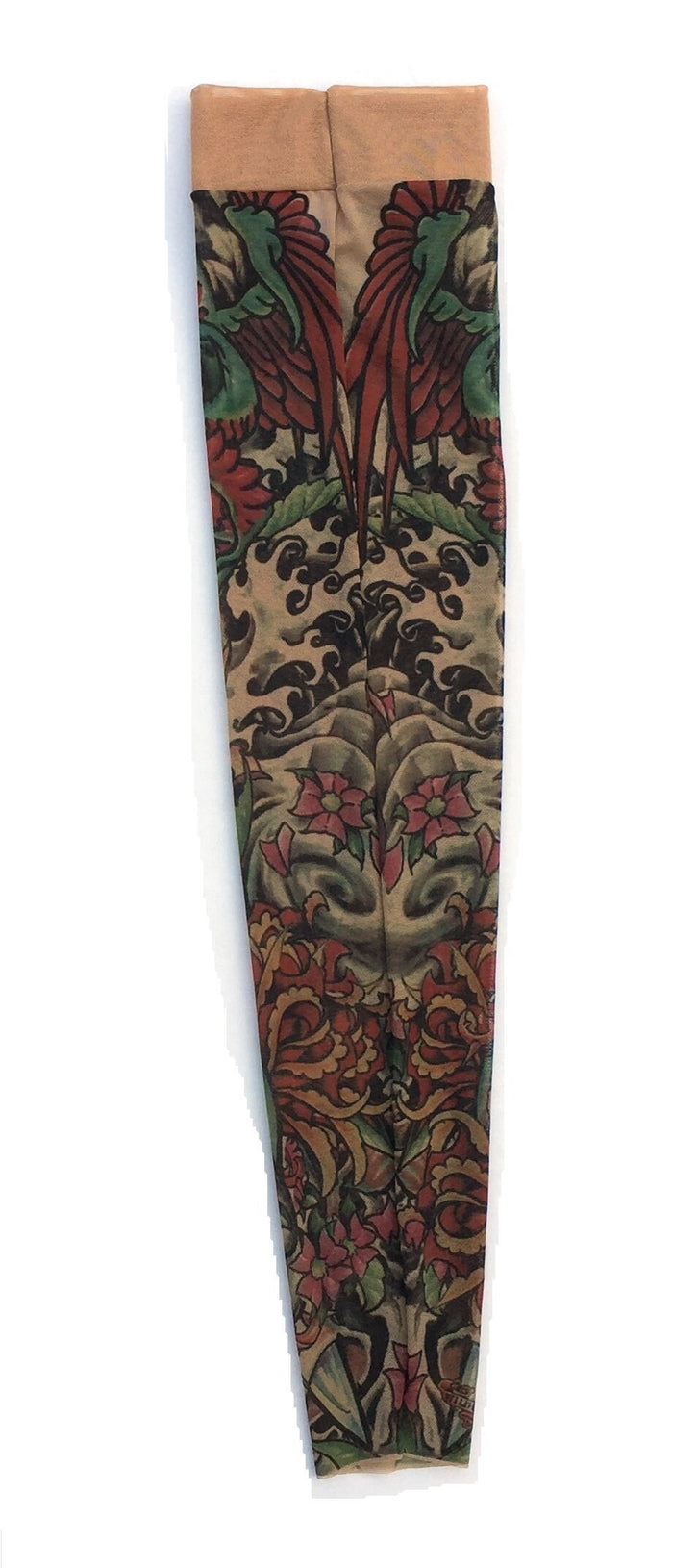 Sugar Skulls Dragon Roses Single Tattoo Sleeve