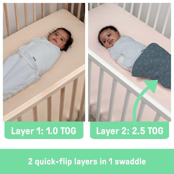 SwaddleMe by Ingenuity All Season Swaddle, Size 0-3 Months, 1pk - Stardust