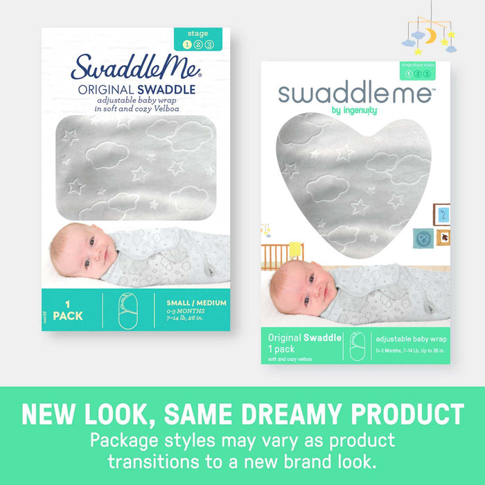 SwaddleMe by Ingenuity Easy Change Swaddle for newborns 0-3 months
