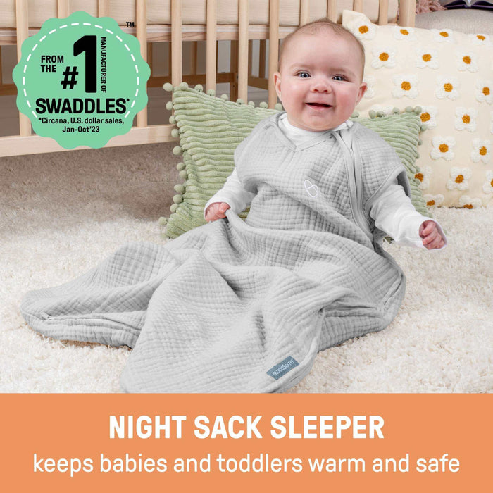 SwaddleMe by Ingenuity Night Sack Sleeper Size 3-18 Months, 1pk - Artist Dot