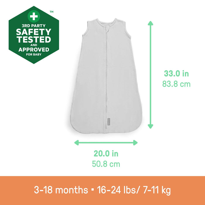 SwaddleMe Night Sack wearable baby blanket for 3-18 months, 100% cotton, 1.0 TOG, hip-healthy design with zipper for easy diaper changes