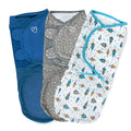 SwaddleMe by Ingenuity Original Swaddle for Baby, 100% Cotton, 3-6 Months, 1.0 TOG, 3-Pack - Superstar