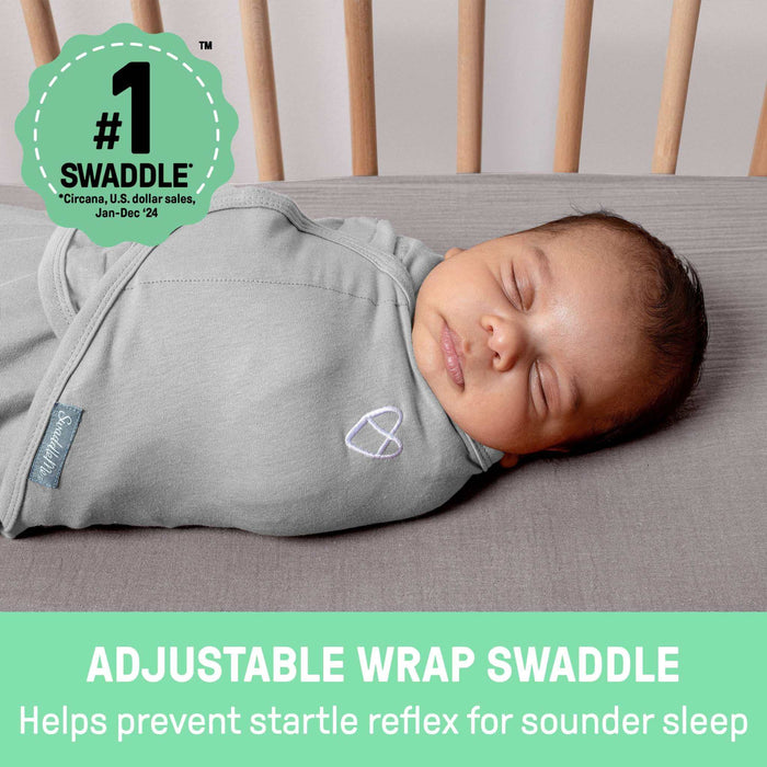SwaddleMe by Ingenuity Original Swaddle, Size SM, 0-3 months, 3pk (Criss Cross)