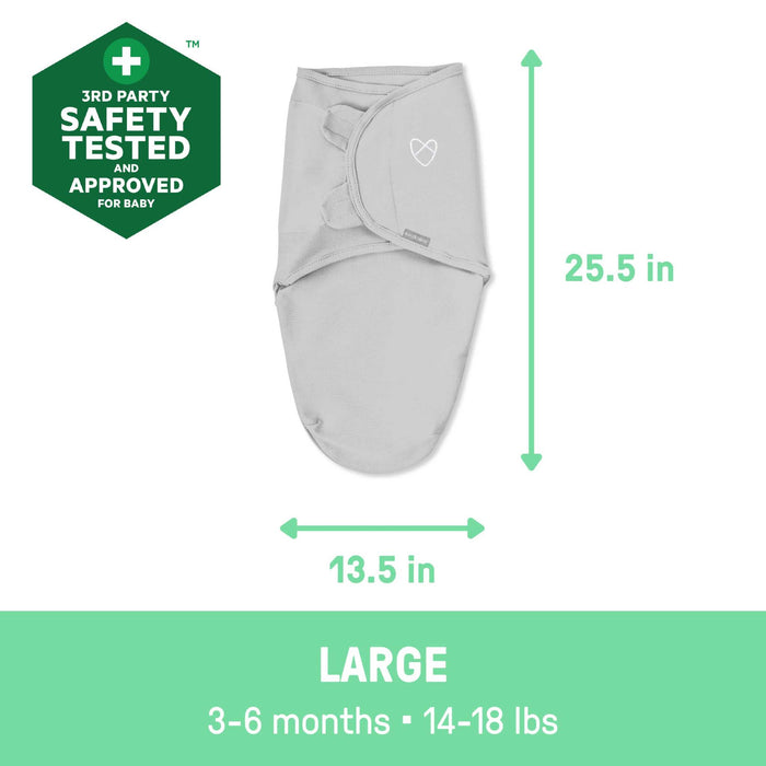 SwaddleMe by Ingenuity Original Swaddle, Size SM, 0-3 months, 3pk (Criss Cross)