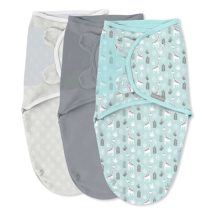 SwaddleMe by Ingenuity Original Swaddle 0-3 months small medium 3-pack baby wraps 100% cotton