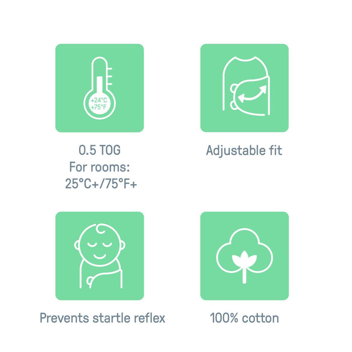 SwaddleMe by Ingenuity Original Swaddle for newborns 0-3 months, 100% cotton, 3-pack, small/medium size