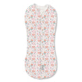 SwaddleMe by Ingenuity newborn swaddle pod with two-way zipper in Sweet Blossoms pattern
