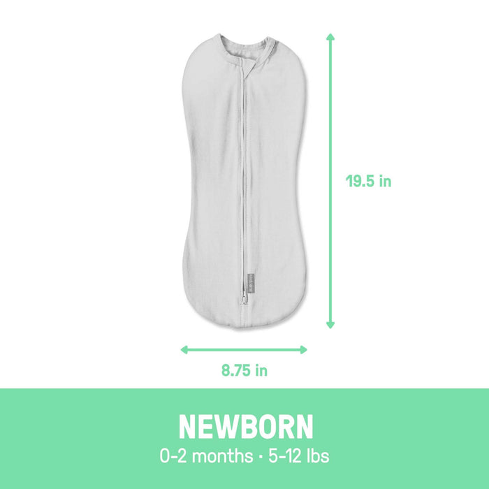 SwaddleMe by Ingenuity Newborn Swaddle Pod with two-way zipper in arrows pattern, size 0-2 months