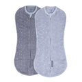 SwaddleMe by Ingenuity baby swaddle pods for newborns 0-2 months with clouds and stars design, zip-up style for easy diaper changes