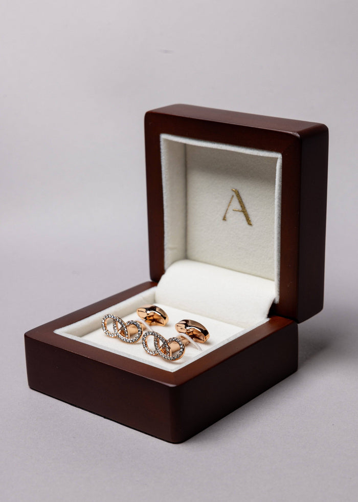 Swarovski Infinity Shaped Cufflinks - Atica Man