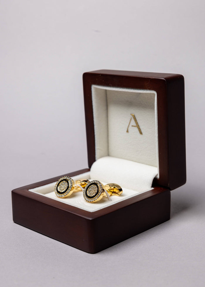 Swarovski Round Cubic Cufflinks - Atica Man