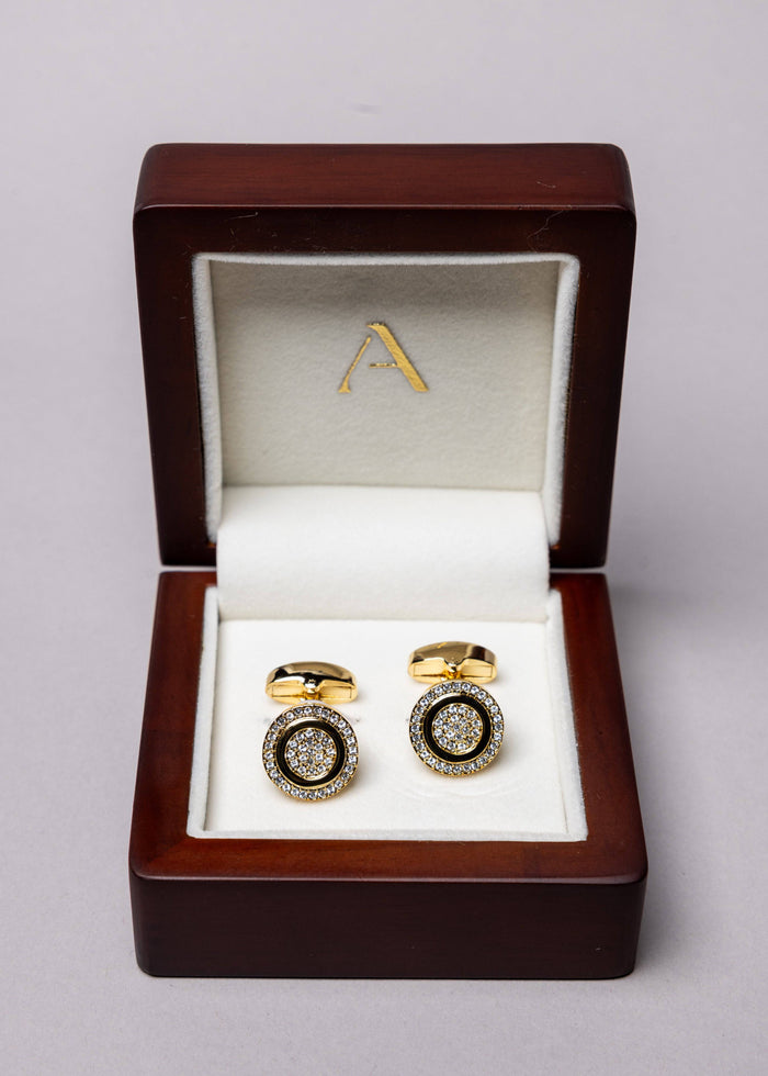 Swarovski Round Cubic Cufflinks - Atica Man