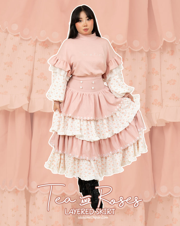 Tea & Roses Layered Skirt