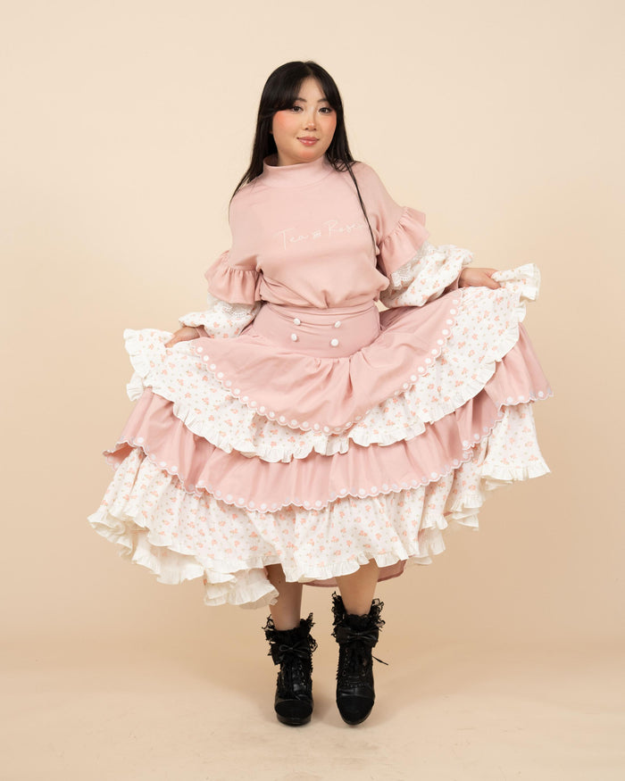 Tea & Roses Layered Skirt