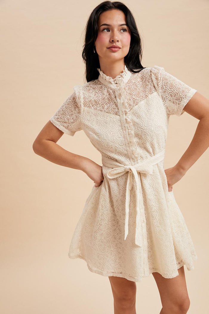 Teagan Lace Mini Dress