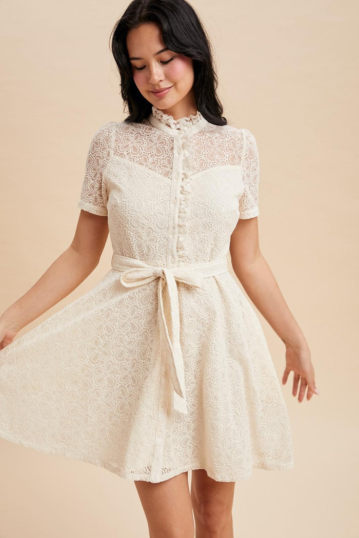 Teagan Lace Mini Dress