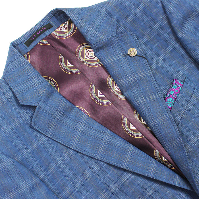 Ted Baker - Maevej Sterling Check Suit in Blue - Nigel Clare