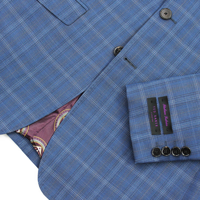 Ted Baker - Maevej Sterling Check Suit in Blue - Nigel Clare