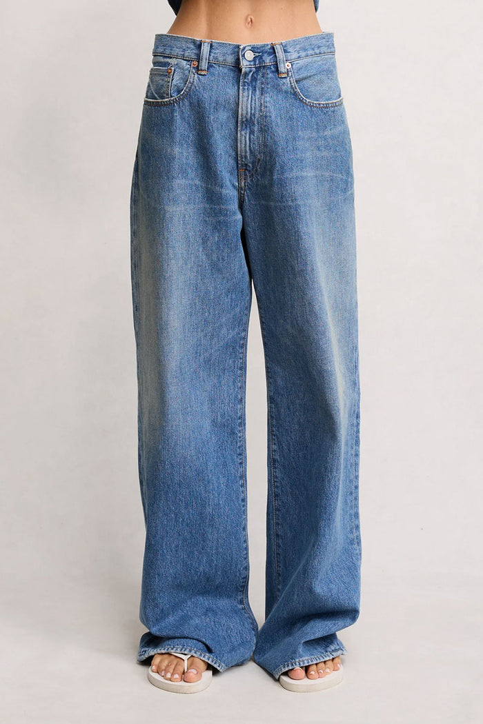 Teri Wide Leg Jean - Rehan Blue