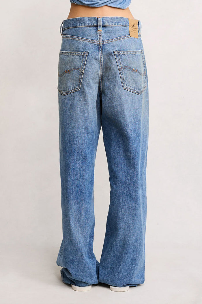 Teri Wide Leg Jean - Rehan Blue