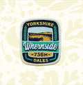 Whernside Patch by The Adventure Patch Company featuring hills, viaduct, and Yorkshire Dales Whernside 736M embroidered design.