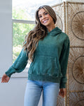 The Keeper Fleece Hoodie - Color Options Available! Zenana Dark Green