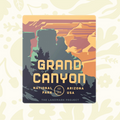 Forager Provisions LTD Grand Canyon magnet featuring a vibrant illustrated landscape of the iconic Arizona national park