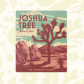 Forager Provisions LTD Joshua Tree National Park magnet featuring a vintage-style desert landscape illustration.