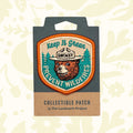 The Landmark Project Smokey Bear Patch - Keep It Green is a collectible patch featuring Smokey Bear in a hat, with the text "Keep It Green" and "Prevent Wildfires," endorsed by the USDA Forest Service for wildfire prevention.
