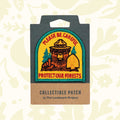 Forager Provisions LTD embroidered Smokey Bear patch featuring Please Be Careful Protect Our Forests text in yellow