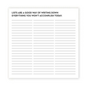 Things You Won't Accomplish Today Notepad
