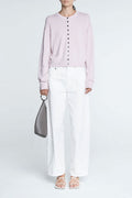 Tiny Button Cardigan - Powder Pink