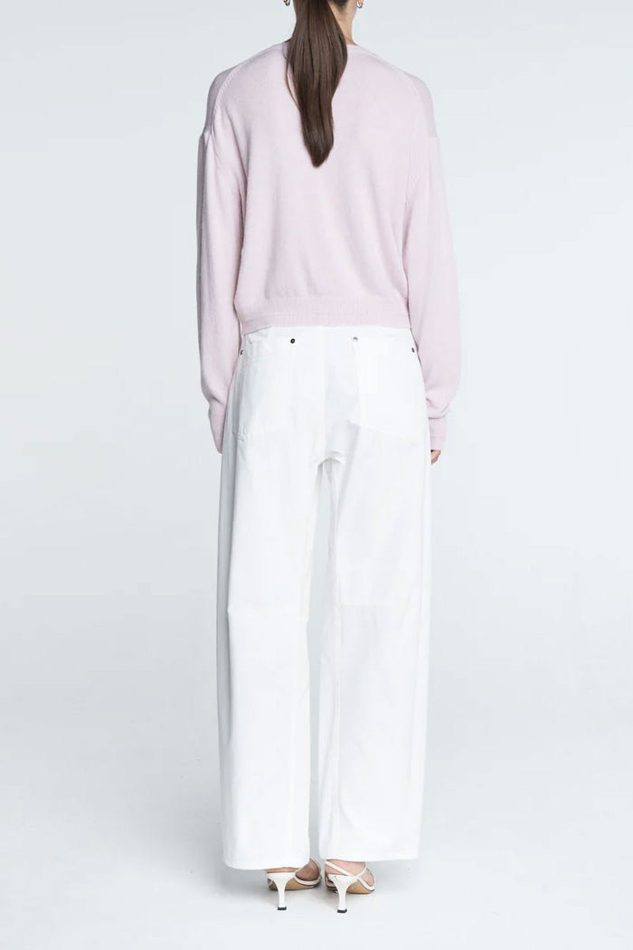 Tiny Button Cardigan - Powder Pink