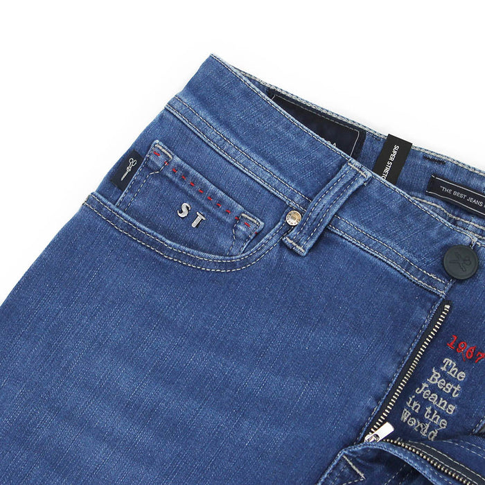 Tramarossa - Leonardo Slim 12 Month Jeans in Blue - Nigel Clare