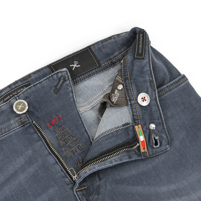 Tramarossa - Leonardo Slim SOI21 Jeans in Grey Wash - Nigel Clare