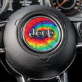 Trippy Tie Dye Steering Wheel Decal