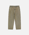 Two Tucked Hairy Denim Pants (Taupe)