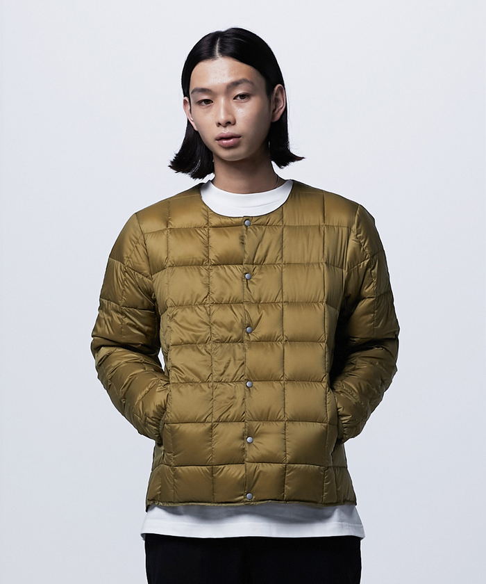 Unisex Basic Crew Neck Down Jacket