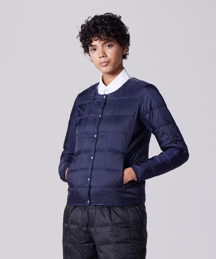 Unisex Basic Crew Neck Down Jacket