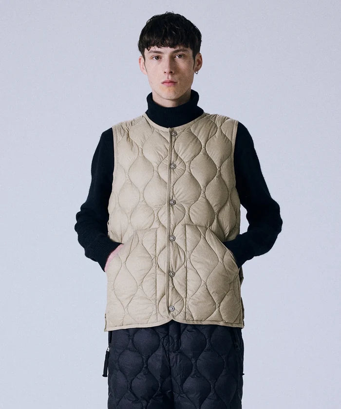 Unisex Military Crew Neck Down Vest (Soft Shell)