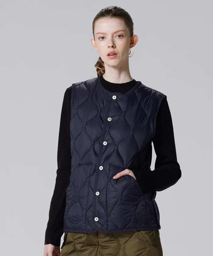 Unisex Military Crew Neck Down Vest (Soft Shell)