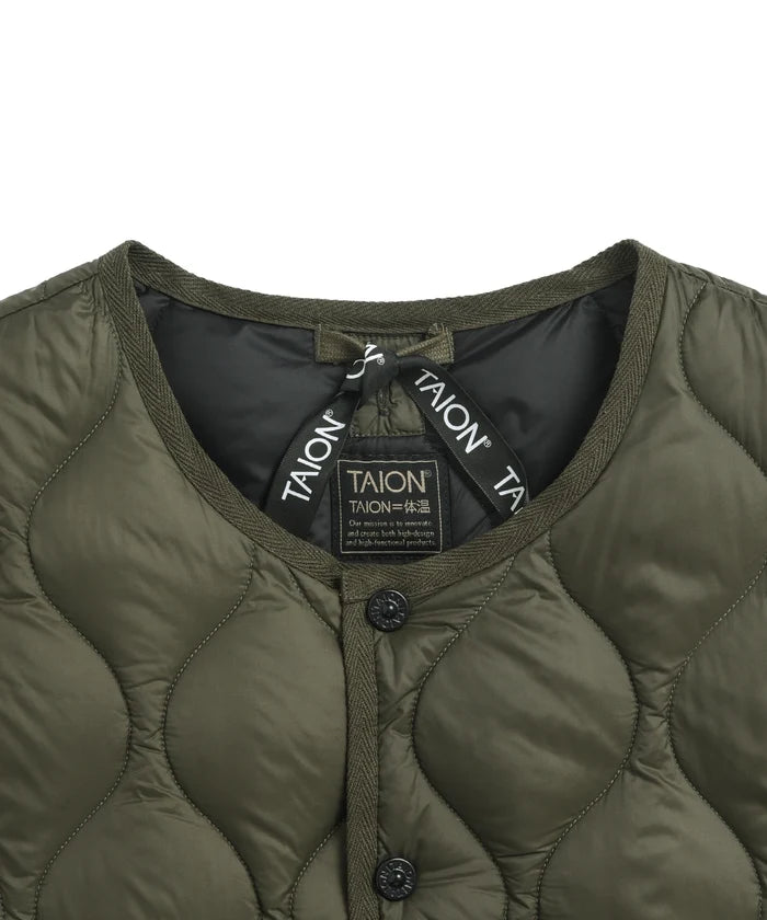 Unisex Military Crew Neck Down Vest (Soft Shell)