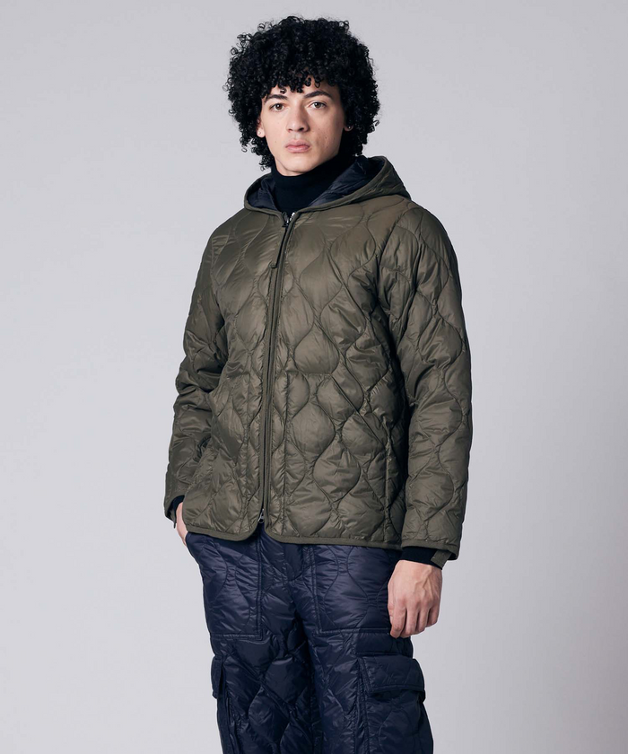 Unisex Military Hood W-Zip Down Jacket (Soft Shell)