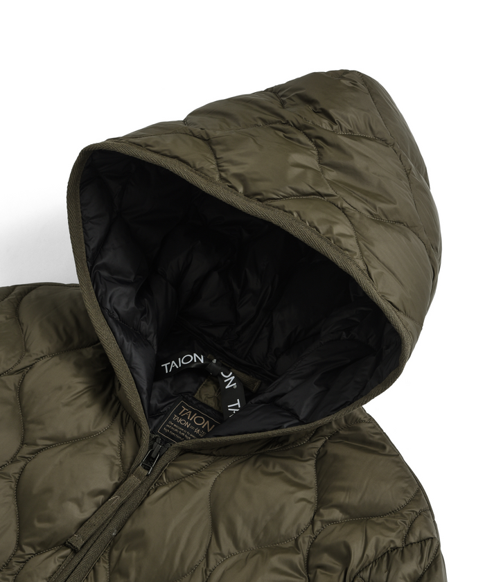 Unisex Military Hood W-Zip Down Jacket (Soft Shell)
