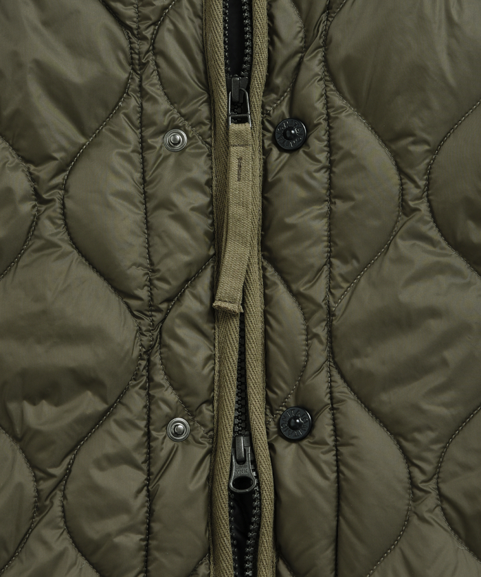 Unisex Military M65 Liner W-Zip Short Down Jacket (Soft Shell)