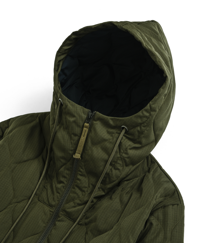 Unisex Military W-Zip Down Hoodie