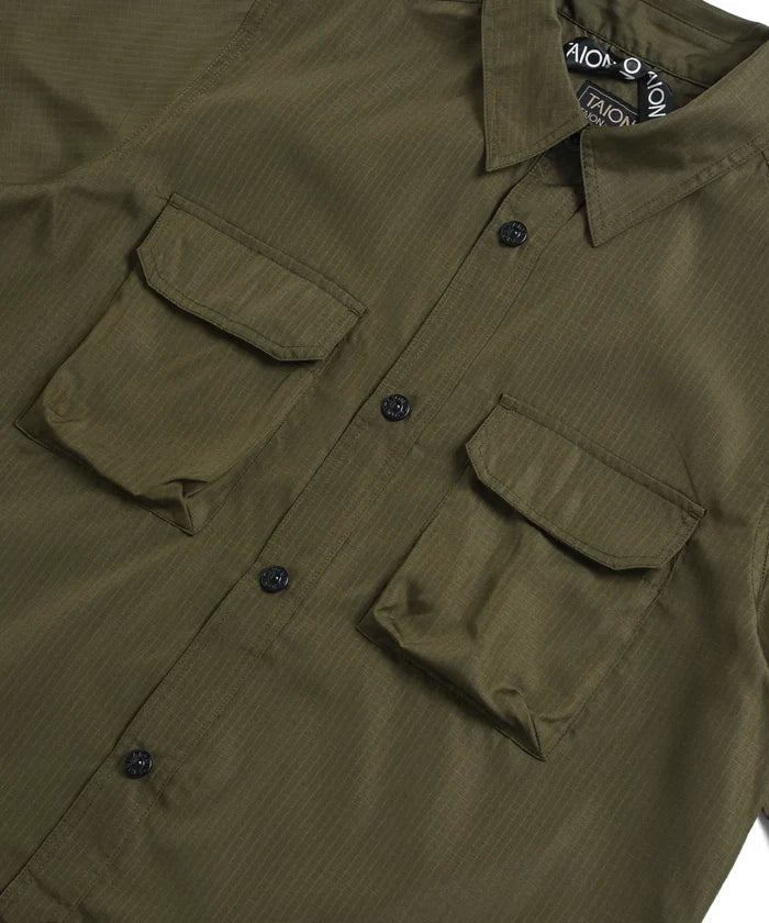 Unisex Non Down Military Adjust Shirts <Half Sleeve>