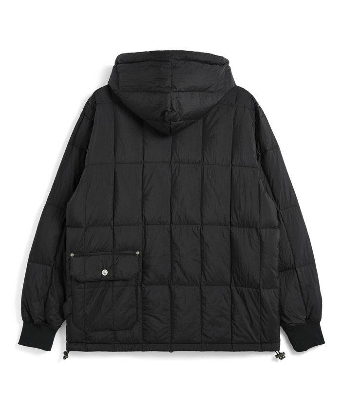 Unisex Work W-Zip Hood Rib Down Jacket