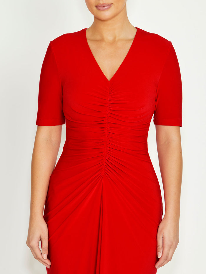 Women's Jersey Dress in Red | Valentina